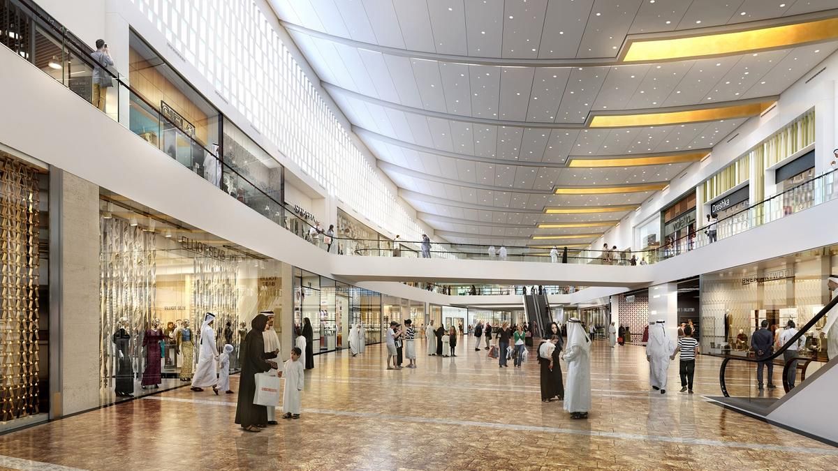 Interior of City Centre Al Zahia shopping mall